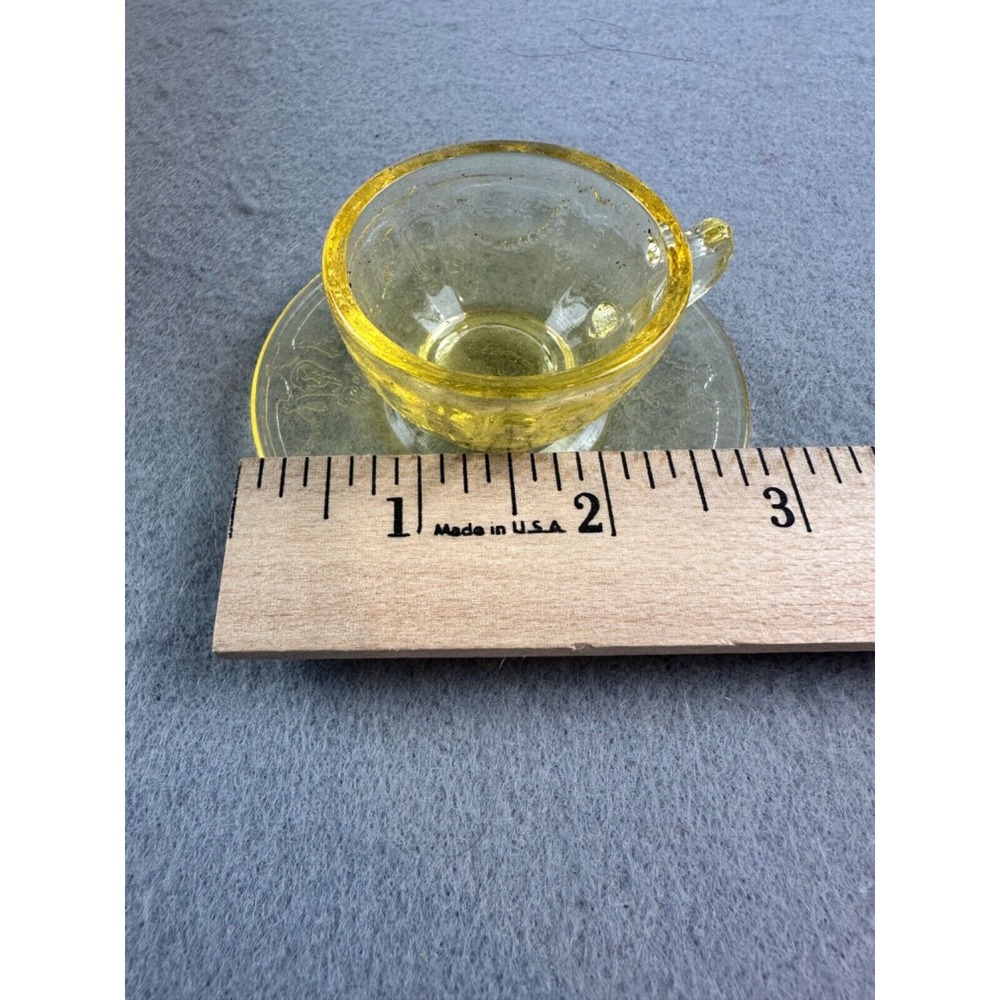 Vintage Mosser Glass The Jennifer Miniatures Set #2 Gold‎ Krystal with Box - Picture 6 of 8